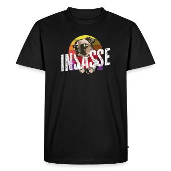 Détenu Rétro Carlin Drôle Carnaval Helau - T-shirt Premium bio Homme - noir - Devant - Nico (187cm)