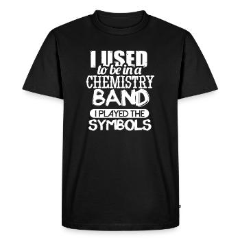 Chimie Chimiste Professeur de chimie - T-shirt Premium bio Homme - noir - Devant - Nico (187cm)