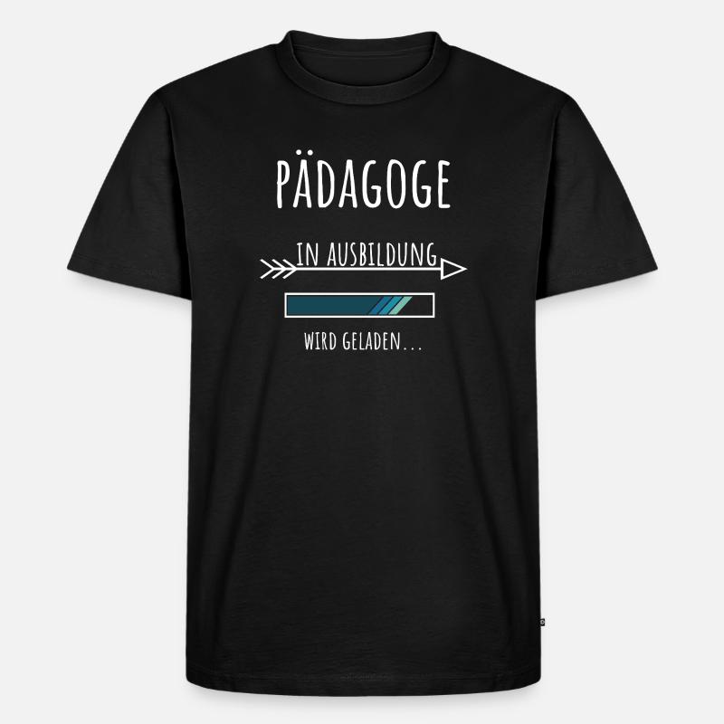 Student Beruf Ausbildung Pädagoge - Männer Premium Bio T-Shirt - Schwarz