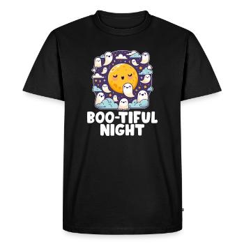 Boo-Tiful Night of the Ghosts - Men's Premium Organic T-Shirt - black - Front - Nico (187cm)