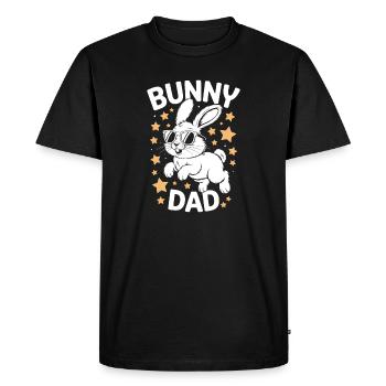 Bunny Saying, Dad Rabbit, Father Bunny Gift - Men's Premium Organic T-Shirt - black - Front - Nico (187cm)