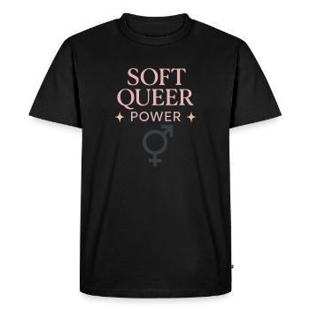 Groovy Pride Retro Equality Queer Story - Men's Premium Organic T-Shirt - black - Front - Nico (187cm)