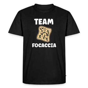 Team Focaccia Botanique - T-shirt Premium bio Homme - noir - Devant - Nico (187cm)