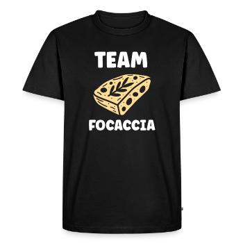 Team Focaccia  - T-shirt Premium bio Homme - noir - Devant - Nico (187cm)
