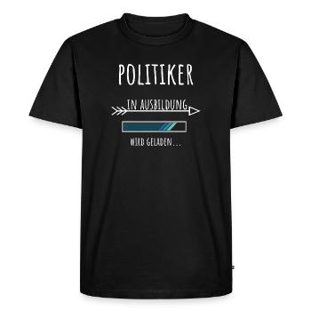 Politics Education Profession of aspiring politicians - Men's Premium Organic T-Shirt - black - Front - Nico (187cm)