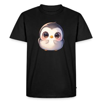 Pingouins Pingouin - T-shirt Premium bio Homme - noir - Devant - Nico (187cm)