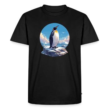 Pingouins Pingouin - T-shirt Premium bio Homme - noir - Devant - Nico (187cm)