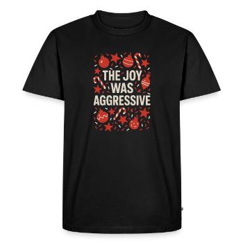 Vacances Gueule de bois Après Noël Humeur Nouvel An - T-shirt Premium bio Homme - noir - Devant - Nico (187cm)