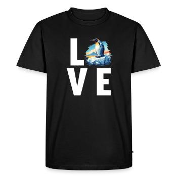 Penguins Penguin - Men's Premium Organic T-Shirt - black - Front - Nico (187cm)