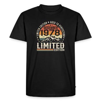 December 1978 - Men's Premium Organic T-Shirt - black - Front - Nico (187cm)