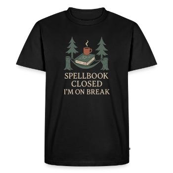Booktok Fantasy Bookish Humor Gift for - Men's Premium Organic T-Shirt - black - Front - Nico (187cm)