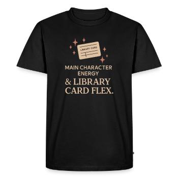 Booktok Fantasy Bookish Humor Gift for - Men's Premium Organic T-Shirt - black - Front - Nico (187cm)