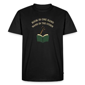 Booktok Fantasy Bookish Humor Gift for - Men's Premium Organic T-Shirt - black - Front - Nico (187cm)