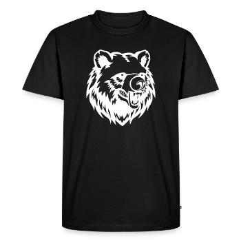 Bear Bear Head Bears T-shirt Gift - Men's Premium Organic T-Shirt - black - Front - Nico (187cm)