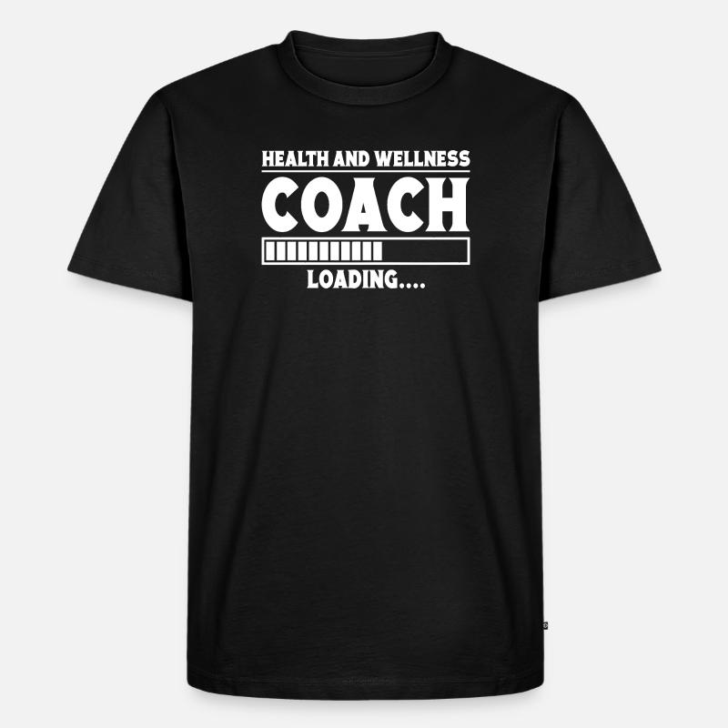 Powerlifting Bodybuilder Wellness Coach Loading - Men's Premium Organic T-Shirt - black