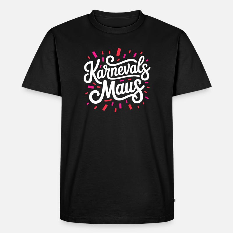 Karnevalsmaus Karneval Köln Kölner Karnevals Maus - Männer Premium Bio T-Shirt - Schwarz