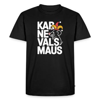 Souris de carnaval Souris de Cologne Souris de carnaval - T-shirt Premium bio Homme - noir - Devant - Nico (187cm)