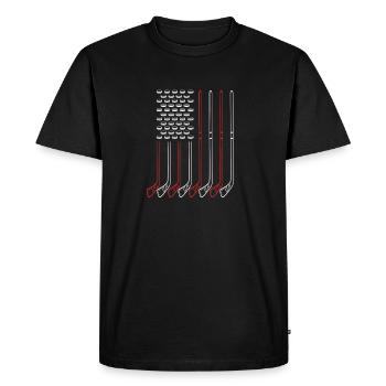 Para Eishockey Handicap - Men's Premium Organic T-Shirt - black - Front - Nico (187cm)
