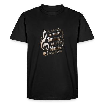Métier de personnalisateur - mon camouflage en tant que musicien - T-shirt Premium bio Homme - noir - Devant - Nico (187cm)