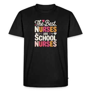 The best nurses are - Men's Premium Organic T-Shirt - black - Front - Nico (187cm)