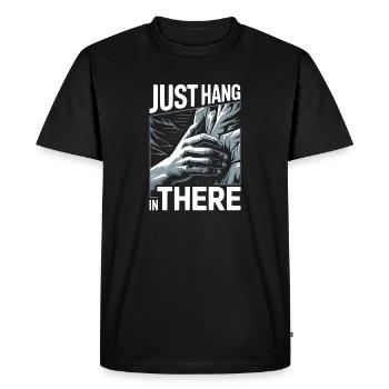 Rock Climbing Mountain Climb Carabiner Bouldering - Men's Premium Organic T-Shirt - black - Front - Nico (187cm)