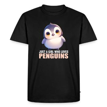 Pingouins Pingouin - T-shirt Premium bio Homme - noir - Devant - Nico (187cm)