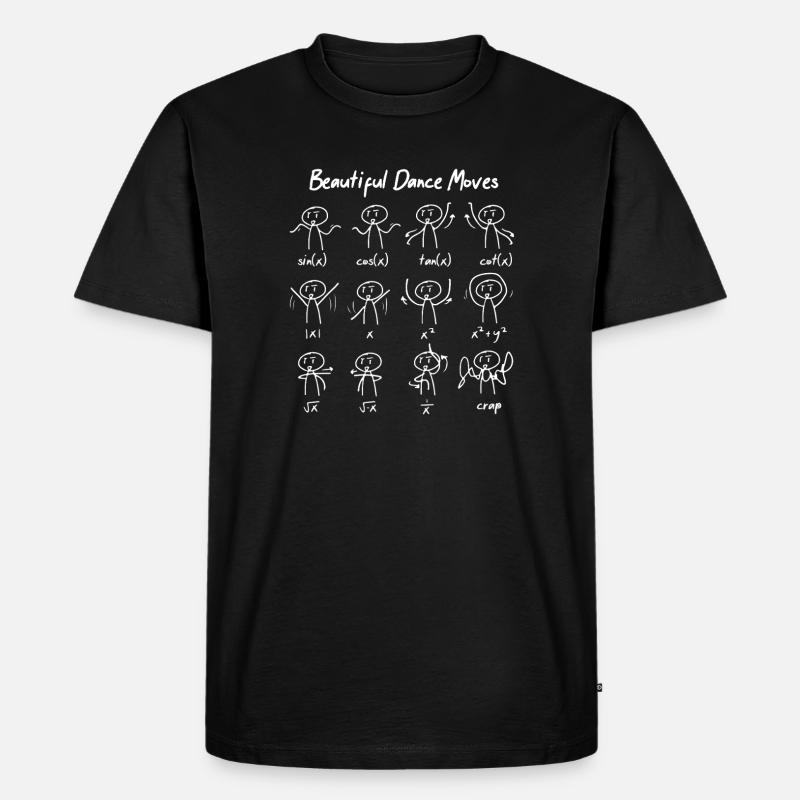 Lustiges Mathematik Sprüche Mathelehrer Lehrer - Männer Premium Bio T-Shirt - Schwarz