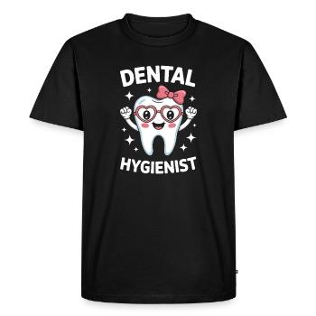 Dentist Saying Tooth Funny Dentist Gift - Men's Premium Organic T-Shirt - black - Front - Nico (187cm)