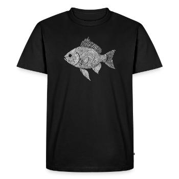 Fishing Lover Artwork - Men's Premium Organic T-Shirt - black - Front - Nico (187cm)