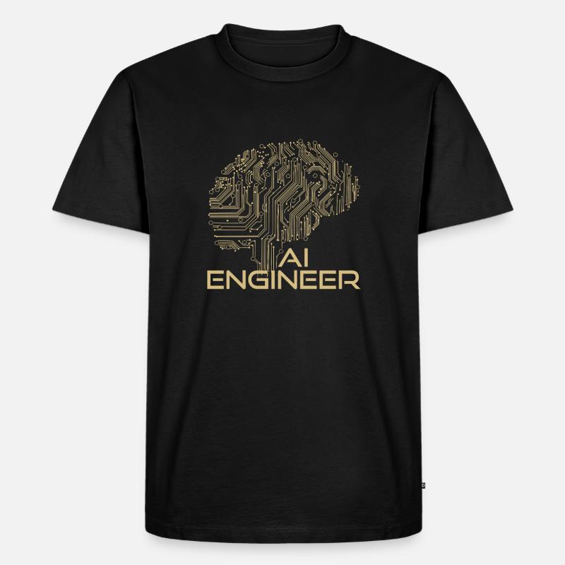 AI Engineer – Artificial Intelligence & Technology - Men's Premium Organic T-Shirt - black