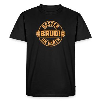 Meilleur frère - T-shirt Premium bio Homme - noir - Devant - Nico (187cm)