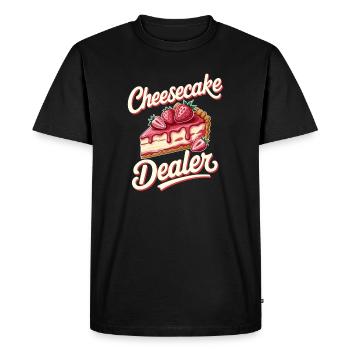 Gâteau - T-shirt Premium bio Homme - noir - Devant - Nico (187cm)