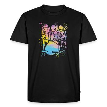 Bob Team Brakeman Bob - Men's Premium Organic T-Shirt - black - Front - Nico (187cm)