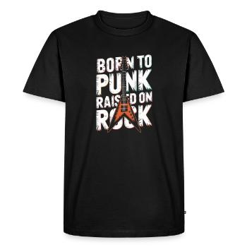 Né pour le punk élevé dans le rock Musique punk rock - T-shirt Premium bio Homme - noir - Devant - Nico (187cm)