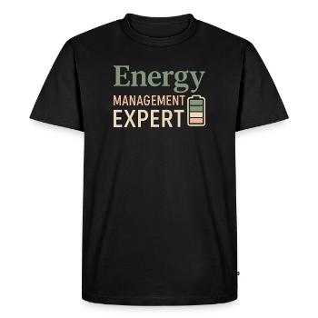 Soins personnels, Guérison en cours, Repos, Doux - T-shirt Premium bio Homme - noir - Devant - Nico (187cm)