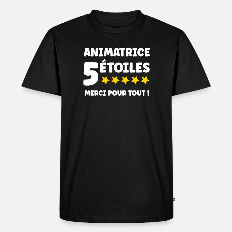 Moderator - Männer Premium Bio T-Shirt - Schwarz