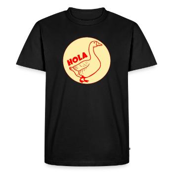 Hello Goose - Men's Premium Organic T-Shirt - black - Front - Nico (187cm)