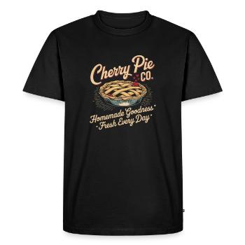 Vintage Bakery Advertising - Men's Premium Organic T-Shirt - black - Front - Nico (187cm)