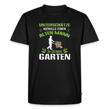 Jardinier Jardinage Jardinage Jardinage Jardinage - T-shirt Premium bio Homme - noir - Devant - Nico (187cm)