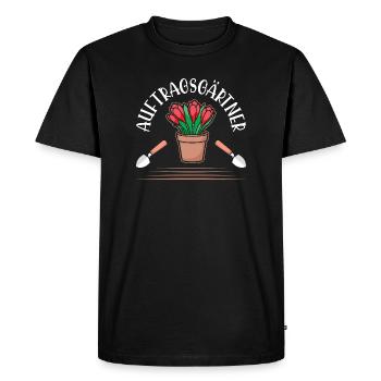 Jardinier Jardinage Jardinage Jardinage Jardinage - T-shirt Premium bio Homme - noir - Devant - Nico (187cm)
