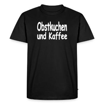 Gâteau - T-shirt Premium bio Homme - noir - Devant - Nico (187cm)