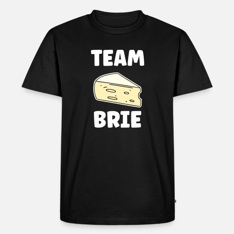 Humor Brie-Käse - Männer Premium Bio T-Shirt - Schwarz