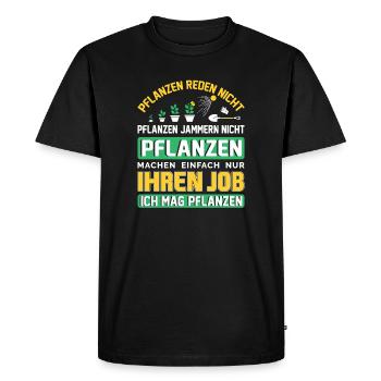 Jardinier Jardinage Jardinage Jardinage Jardinage - T-shirt Premium bio Homme - noir - Devant - Nico (187cm)