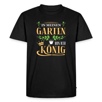 Jardinier Jardinage Jardinage Jardinage Jardinage - T-shirt Premium bio Homme - noir - Devant - Nico (187cm)