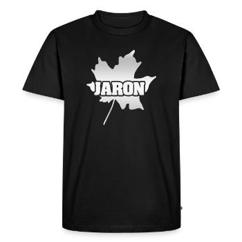 Jaron Jaron - Men's Premium Organic T-Shirt - black - Front - Nico (187cm)