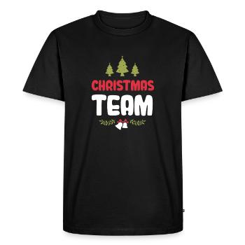 Weihnachten Team Christmas - Men's Premium Organic T-Shirt - black - Front - Nico (187cm)