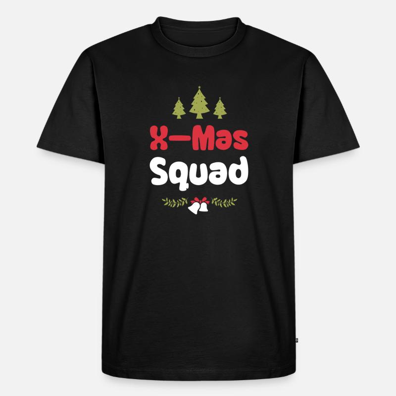 X-Mas Squad - Männer Premium Bio T-Shirt - Schwarz