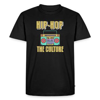 Beat Rhythm The Culture Rétro Boombox Pride - T-shirt Premium bio Homme - noir - Devant - Nico (187cm)