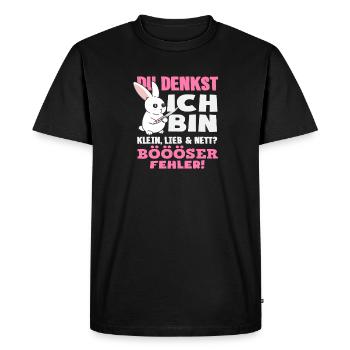 Bad mistake Little Rabbit - Men's Premium Organic T-Shirt - black - Front - Nico (187cm)