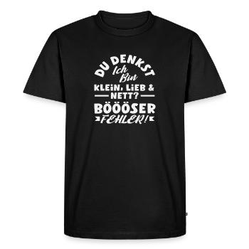 Bad mistake - Men's Premium Organic T-Shirt - black - Front - Nico (187cm)
